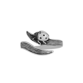 Silver Ring with Ladybug 