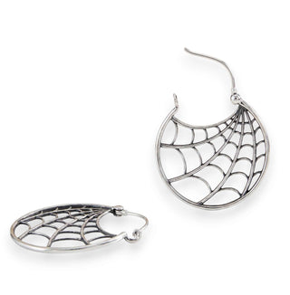Spiderweb Hoop Earrings