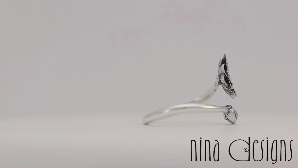 Silver Waterlily Ring
