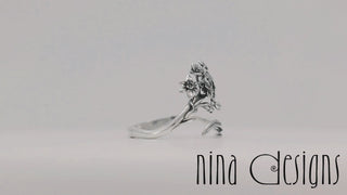Silver Narcissus Ring