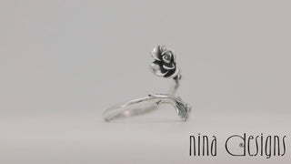 Silver Rose Ring