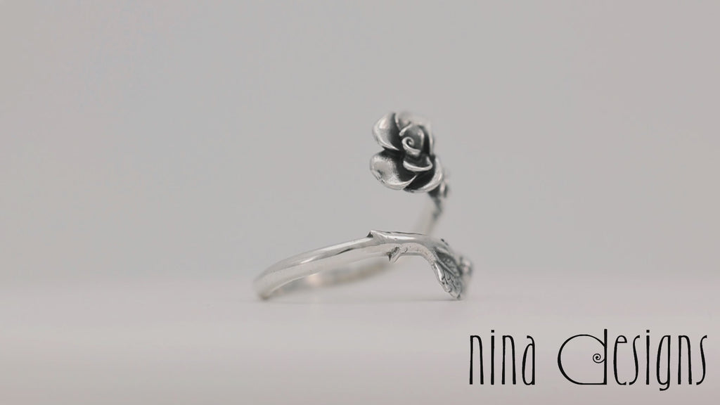 Silver Rose Ring